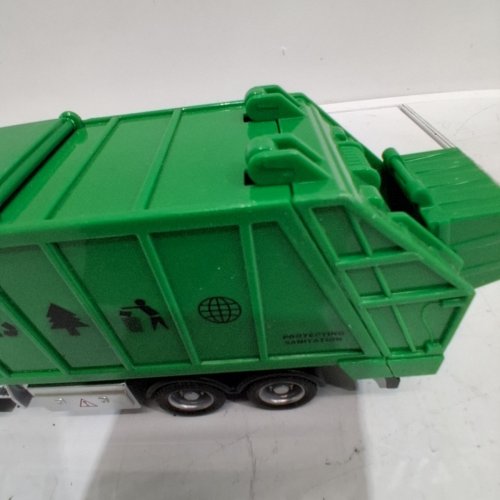 HIGH SIMULATION SANITATION TRANSPORT VEHICHLE MODEL EX SANITATION TRUCK - 1:38 RATIO - GREEN/WHITE (MODEL: 292H-11) image 4
