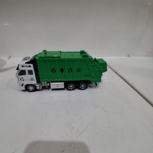 HIGH SIMULATION SANITATION TRANSPORT VEHICHLE MODEL EX SANITATION TRUCK - 1:38 RATIO - GREEN/WHITE (MODEL: 292H-11) image 5