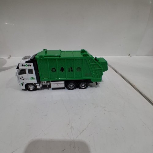HIGH SIMULATION SANITATION TRANSPORT VEHICHLE MODEL EX SANITATION TRUCK - 1:38 RATIO - GREEN/WHITE (MODEL: 292H-11) image 6