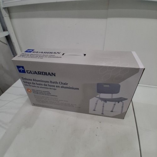 MEDLINE GUARDIAN DELUXE ALUMINUM BATH CHAIR - 400LBS CAP - GREY (MODEL: G2-101KRX1) image 3