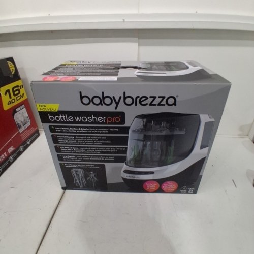 BABYBREZZA BOTTLE WASHER PRO 3-IN-1 WASHER/STERILIZER/DRYER - HOLDS 4 BOTTLES - BLACK/WHITE (MODEL: BRZ0103) image 5