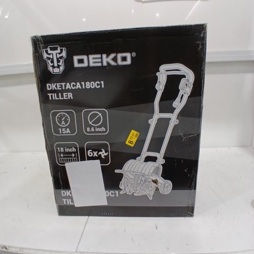 DEKO CORDED ELECTRIC TILLER - 15 AMP, 18" WIDTH, 8.6" DEPTH - GREEN & GREY (MODEL: DKETACA180C1) image 6
