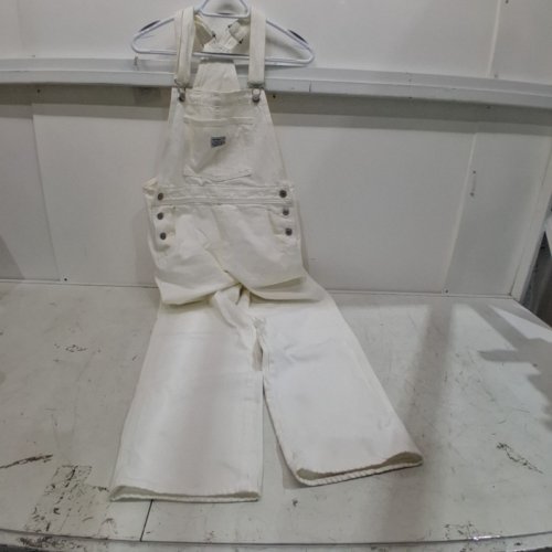 WOMENS LEVI'S STRAIGHT LEG OVERALLS - SMALL- WHITE image 2
