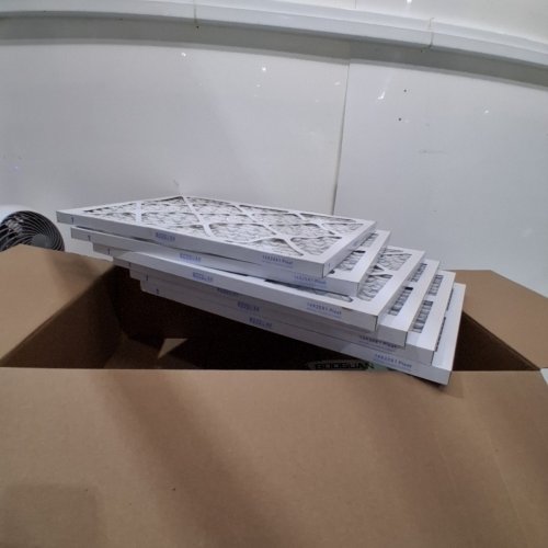 6PK BOOGUAN PLEATED AC FURNACE AIR FILTER - 14''X20''X1''- WHITE (MODEL: MERV11) image 2