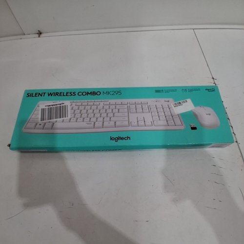 2PC LOGITECH WIRELESS MOUSE & KEYBOARD COMBO WITH SILENTTOUCH TECHNOLOGY - WHITE (MODEL: MK295) image 4