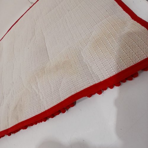 3PC CHENILLE BATHROOM MAT SET - RED image 4