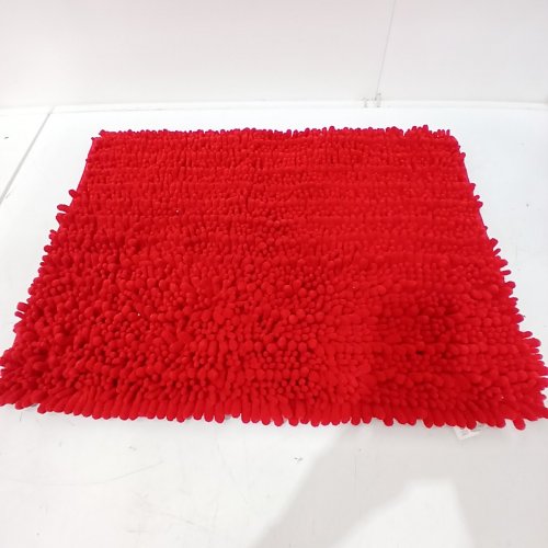 3PC CHENILLE BATHROOM MAT SET - RED image 5