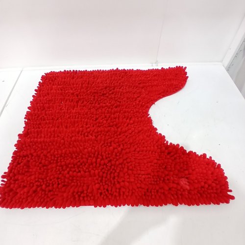 3PC CHENILLE BATHROOM MAT SET - RED image 6