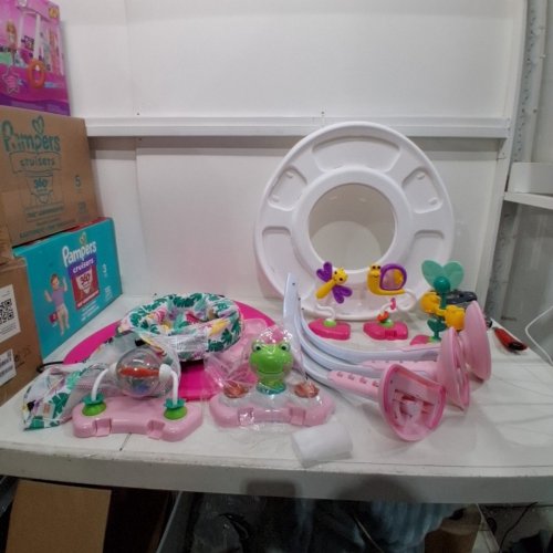 BRIGHT STARTS BOUNCE BOUNCE BABY 2-IN-1 ACTIVITY JUMPER & TABLE - PLAYFUL PALMS image 2