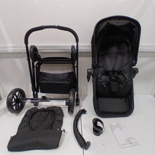 BABY JOY 2-IN-1 FOLDABLE TRAVEL BABY STROLLER - 43" X 37" X 15" - BLACK (MODEL: BB5636BK) image 3