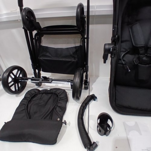 BABY JOY 2-IN-1 FOLDABLE TRAVEL BABY STROLLER - 43" X 37" X 15" - BLACK (MODEL: BB5636BK) image 6