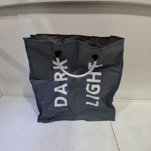 LAUNDRY BAG WITH 2 SECTIONS - 65l - GRAY image 2