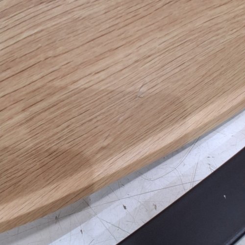 OVAL SHAPED COFFEE TABLE - 17"X 47" - WOOD image 3