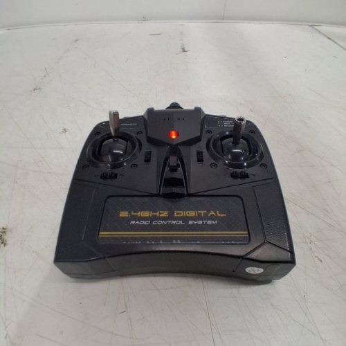 4-CHANNEL DIGITAL RADIO CONTROL TRANSMITTER FOR RC PLANES - 2.4GHZ - BLACK image 2
