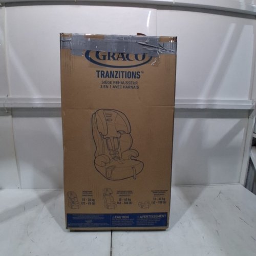 GRACO TRANZITIONS 3-IN-1 HARNESS/HIGHBACK/BACKLESS BOOSTER CAR SEAT - 100LBS MAX/CAP - PROOF/BLACK (MODEL: 2035724) image 6