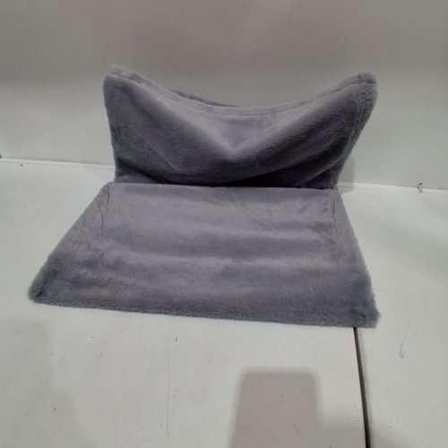 PLUSH PET CAT HAMMOCK - 18" X 12.5" - GREY image 2
