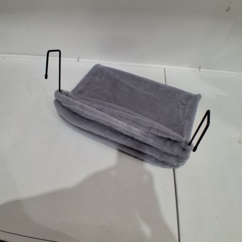 PLUSH PET CAT HAMMOCK - 18" X 12.5" - GREY image 3