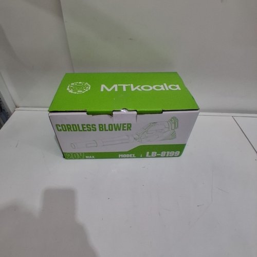 MTKOALA CORDLESS LEAF BLOWER - 20 V - GREEN/BLACK (MODEL:LB-8199) image 5