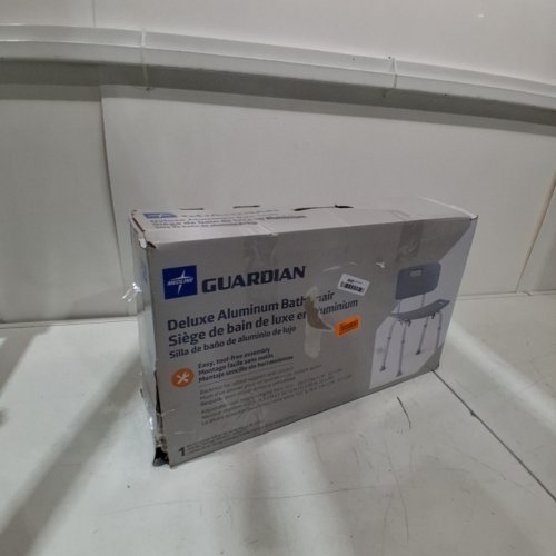 MEDLINE GUARDIAN DELUXE ALUMINUM BATH CHAIR SHOW BENCH WITH BACK image 3