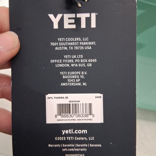 YETI TUNDRA 35 HARD COOLER - 27L - SEAFOAM (MODEL: YT35) image 2