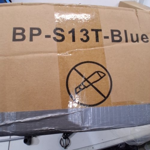 BESTPET 3-WHEEL FOLDABLE PET STROLLER WITH CUP HOLDERS, STORAGE BASKET & MESH COVER - 33" X 38.6" X 17.5" (20" BASKET) - BLUE (MODEL: BP-S13T-BLUE) image 2