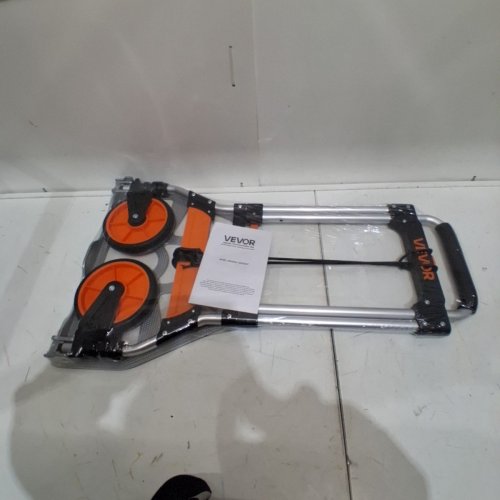 FOLDING HAND TRUCK - 275LB CAPACITY - ORANGE/BLACK (MODEL: GZS100AT) image 2