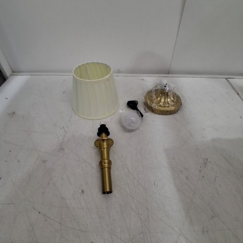 PUSU CORDLESS RECHARGEABLE TABLE LAMP WITH FABRIC SHADE - 3 DIMMABLE LEVELS - 4000 MAH - GOLD image 2