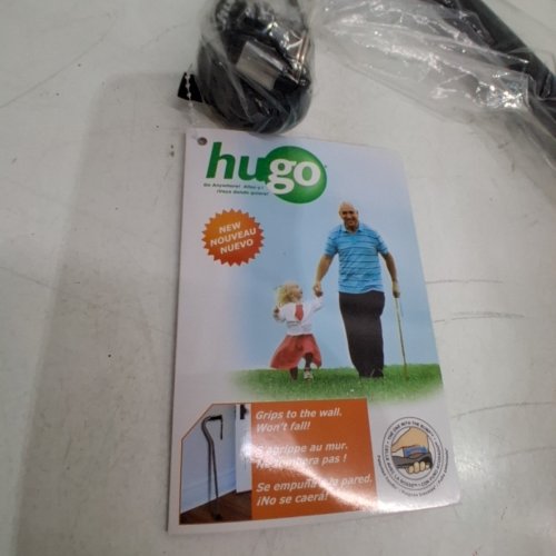 HUGO ANYWHERE ADJUSTABLE OFFSET HANDLE CANE WITH REFLECTIVE STRAP - 300LBS CAP - EBONY BLACK (MODEL: 731-442) image 3