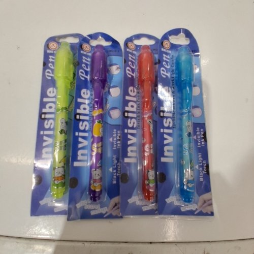 4PK MING QUN INVISIBLE PEN AND BLACK LIGHT COMBO - BLUE, PURPLE, GREEN, PINK image 2
