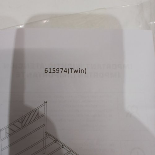 YAHEETECH BED FRAME - TWIN - BLACK (MODEL: 615974) image 5
