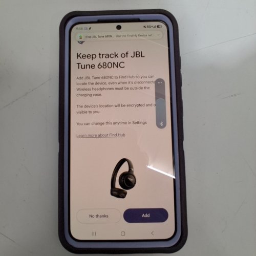 JBL TUNE 680NC WIRELESS ON-EAR NOISE CANCELLING BLUETOOTH HEADPHONES - BLACK (MODEL: JBLT510BTBLKAM1) image 2