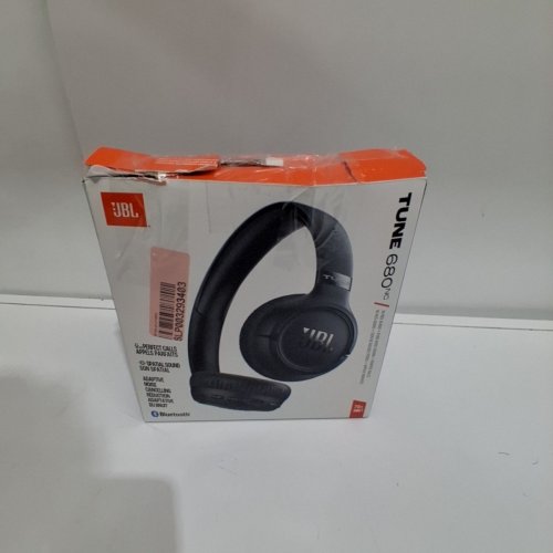 JBL TUNE 680NC WIRELESS ON-EAR NOISE CANCELLING BLUETOOTH HEADPHONES - BLACK (MODEL: JBLT510BTBLKAM1) image 6