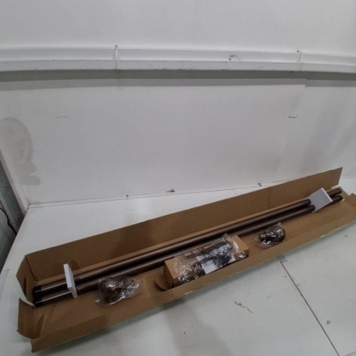 BEME INTERNATIONAL CLASSIC BALL DRAPERY ROD SET - 72" - 144" - BRONZE image 2