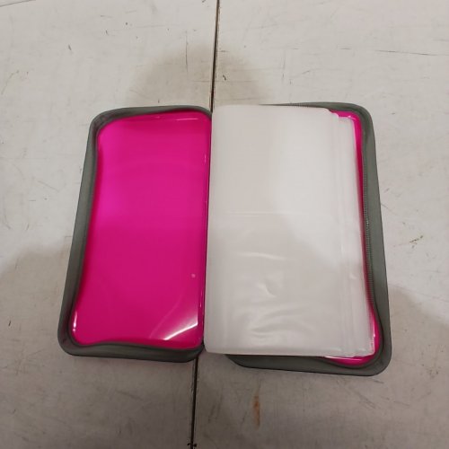 MISMART HEAVY DUTY CD DVD BLU-RAY MEDIA CASE HOLDER ORGANIZER - UP TO 48 CDS - PINK image 3