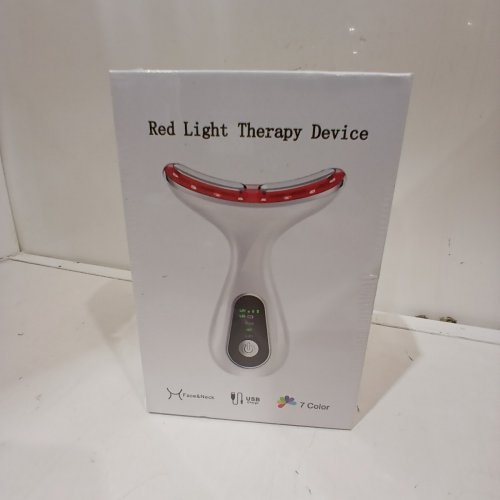 SKIN CARE BEAUTIFYRED LIGHT THERAPY FACIAL MASSAGER - 7 COLOR MODES - WHITE image 2