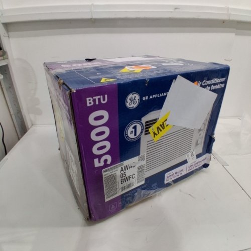 GE APPLIANCES ELECTRONIC WINDOW AIR CONDITIONER - 5,000 BTU - 150SQ.FT - WHITE (MODEL: AWAS05BWFC) image 5