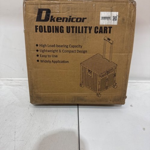 DKENICOR FOLDING UTILITY CART ON WHEELS - 65L - BLACK image 3