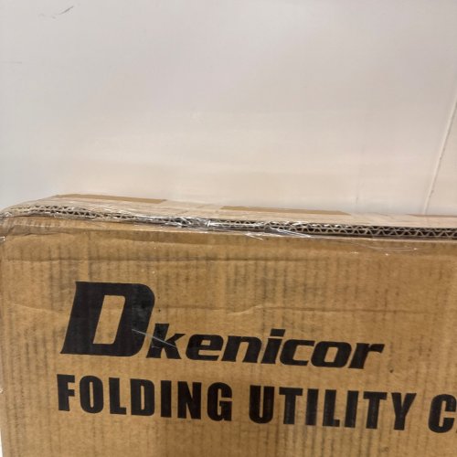DKENICOR FOLDING UTILITY CART ON WHEELS - 65L - BLACK image 4