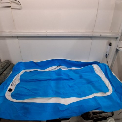 OZARK TRAIL KID'S FLOCKED AIR BED - BLUE image 2