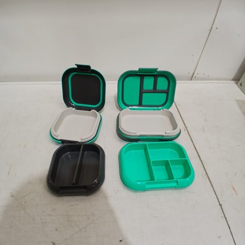 2PC BENTGO CHILL LUNCH BOX AND MINI BOX CONTAINERS WITH ICE PACKS - GREEN/GREY (MODEL: 1997883) image 2