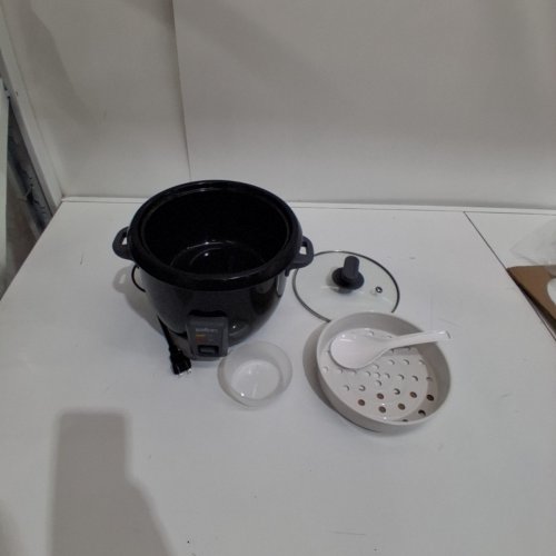 SALTON AUTOMATIC RICE COOKER AND STEAMER - 10 CUPS - BLACK - (MODEL: RC2088) image 3
