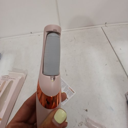 NUVE USB RECHARGEABLE ELECTRONIC FOOT GRINDER - 2 HEADS- PINK / ROSE GOLD image 3