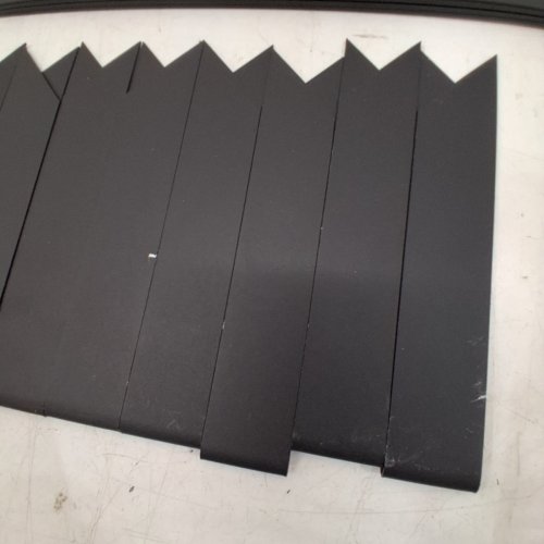 6PK STEEL RUST-RESISTANT BENDABLE GARDEN EDGING BORDER - 40" X 6" - BLACK (MODEL: ZY-40X6-6BLACK) image 2