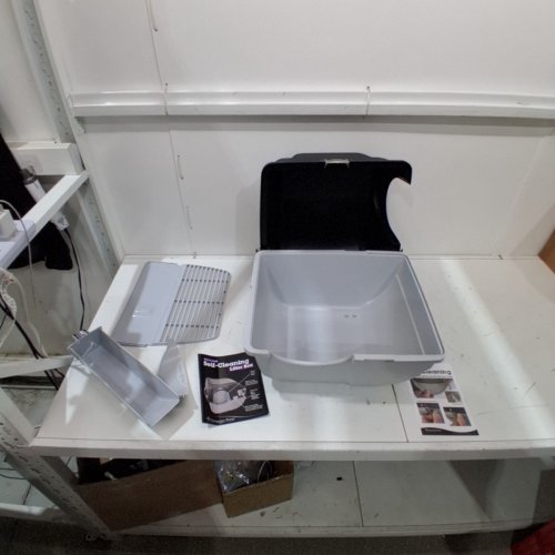 OMEGA PAW ROLL N CLEAN SELF CLEANING LITTERBOX, GREY AND BLACK (MODEL#; RA15) image 2