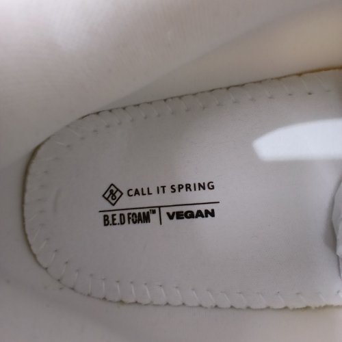 WOMENS CALL IT SPRING B.E.D FOAM JACIE VEGAN RUNNING SHOE - SIZE 10.5 - WHITE / CREAM image 2