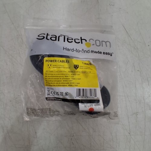 STARTECH POWER CORD EXTENSION - NEMA 5–15R TO NEMA 5–15P - 6FT - BLACK (MODEL: PAC1016) image 5
