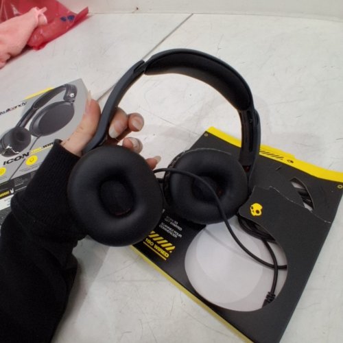 SKULLCANDY ICON 180 WIRED HEADPHONES -BLACK image 4