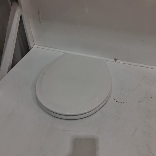 ROUND TOILET SEAT -15" - WHITE (MODEL: DSR-S-PLAIN/TAB) image 3