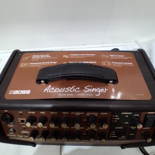 BOSS ACOUSTIC SINGER LIVE AMPLIFIER - 60W - 6.5" WOOFER - BROWN (MODEL: ACS-LIVE) image 4