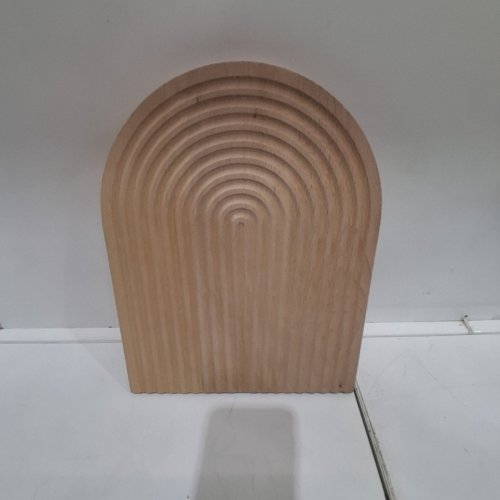 WOOD DECORATIVE ARCH PIECE - 12" X 9.25" - WOOD GRAIN/BEIGE image 3